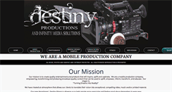 Desktop Screenshot of destinyproductions.net