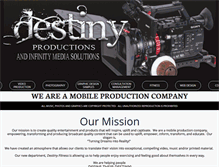 Tablet Screenshot of destinyproductions.net